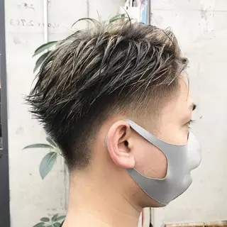 ショート カラー メンズ ✂︎ウルフ・ショート ✂︎MIKUNIのヘアスタイル