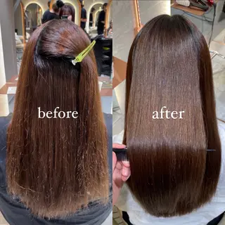 ロング 🦋美髪矯正、髪質 改善のプロ🦋アオイのヘアスタイル