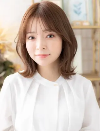 ミディアム カラー 艶髪カラー🤍ྀི 強矢　美紗希🩷ྀིのヘアスタイル