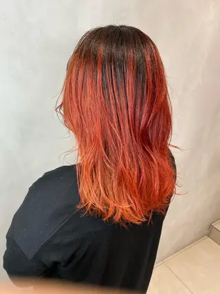 ロング カラー 吹田 駿 髪質改善縮毛矯正のヘアスタイル