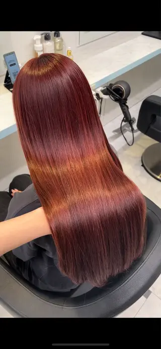 カラー 🍒♡艶髪暖色カラー saaya♡🍒のヘアスタイル