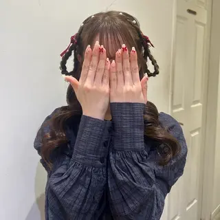 セミロング 🥀エクステ/ヘアメ /暖色/横浜/かなこのヘアスタイル