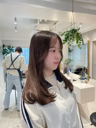 セミロング BRIGHT所属・🤍恵比寿/透明感/ 小顔カット🤍アズサのヘアスタイル