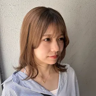セミロング 似合わせカラー/ 透明感/yukaのヘアスタイル