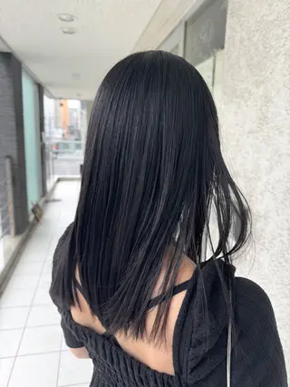 セミロング カラー 椎葉 祐也のヘアスタイル