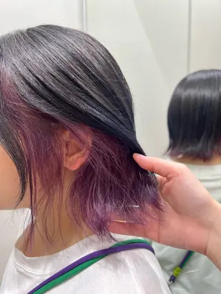 カラー カコ/レイヤーカット ヘアアレンジのヘアスタイル