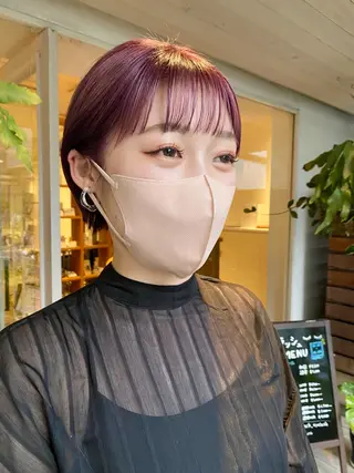 ショート カラー BELLA阿部野 TOMOMIのヘアスタイル