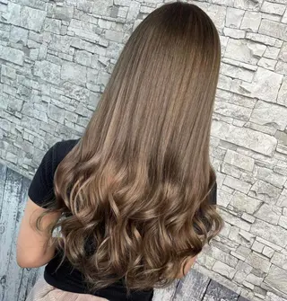 ロング カラー 最高級シールエクステ 💜Fave/あかねのヘアスタイル