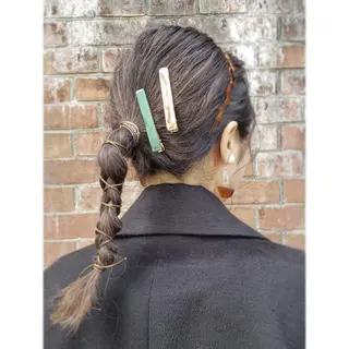 ヘアアレンジ カラー セミロング 髪質改善サロン🍃 AIRI のヘアスタイル