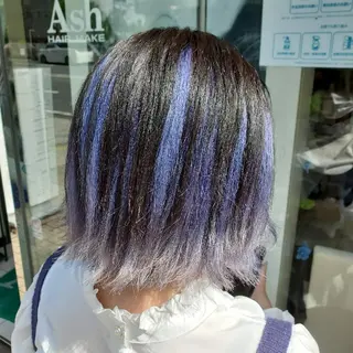 カラー 推しアニメカラー🌈 ツヤ透明感カラー🦄のヘアスタイル