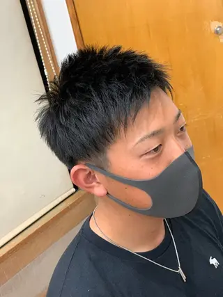 ショート メンズ hair make shampoo所属・比嘉 秀弥のヘアスタイル