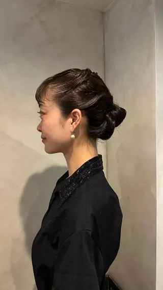 ヘアアレンジ Aust hair Stella新宿所属・Yuki☺︎パーマ レイヤーカットウルフのヘアスタイル