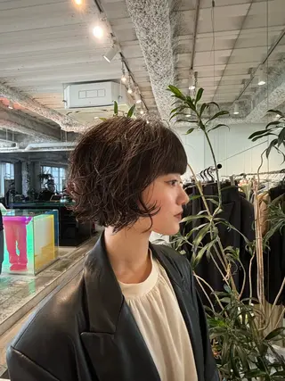 ミディアム パーマ ANY/須田 麻人/ハードパーマのヘアスタイル