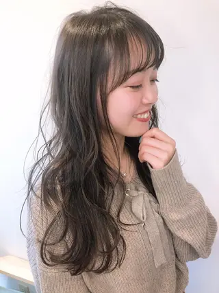 ロング カラー 韓国ヘア♡おくれ毛♡ ボブ♡sayakaのヘアスタイル