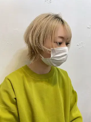 ショート ウルフカット/ボブ りなのヘアスタイル