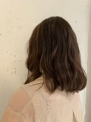 ミディアム カラー ナチュラル/韓国💎 haruka 💎のヘアスタイル