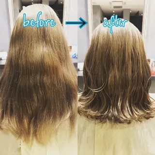 ミディアム 長谷川 沙紀のヘアスタイル