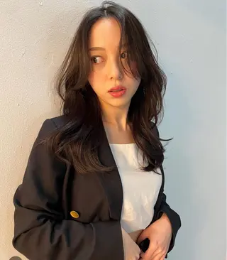 セミロング カラー the path shogo🌻のヘアスタイル