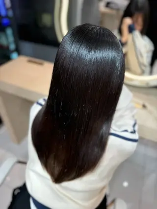 ロング パーマ レイヤーカット/ 縮毛矯正/西野和裕のヘアスタイル