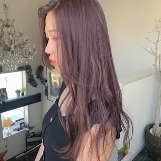 ロング カラー 袴田 伊代のヘアスタイル