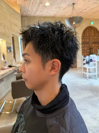 パーマ メンズ パーマ/艶カラー /伊藤愛麻のヘアスタイル