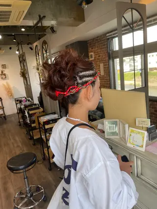 ロング ヘアアレンジ Felice Erikaのヘアスタイル