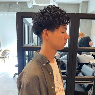 ショート パーマ メンズ 堀江将太朗/恵比寿/ メンズカットのヘアスタイル