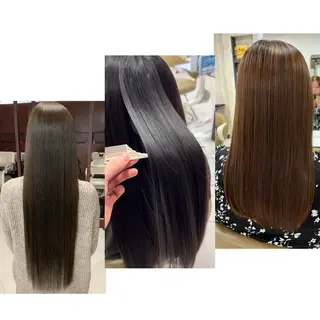 ロング サロンド エフ真壁店所属・縮毛矯正特化美容師 酸性ストレート細谷のヘアスタイル