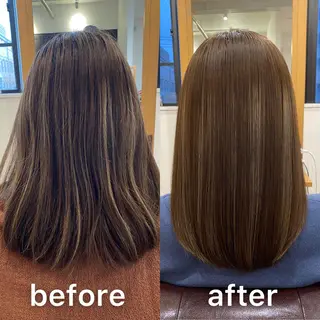 ミディアム カラー KIZU 髪質改善 オカルト怪談のヘアスタイル