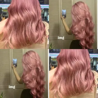 セミロング ぱつっとボブ/Wカラ ー/ことこ🍒のヘアスタイル
