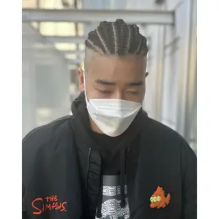 ロング カラー パーマ ヘアアレンジ メンズ キッズ BRAIDS💎愛子 大人ハイライト💎のヘアスタイル