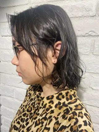 ミディアム パーマ 🪽似合わせカラー RENA.🪽🩶のヘアスタイル