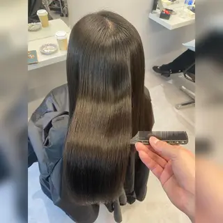 ロング カラー 韓国風cut/ 縮毛矯正/正岡幹康のヘアスタイル