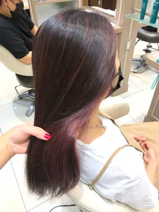 セミロング カラー nex the salon所属・高橋 かのんのヘアスタイル