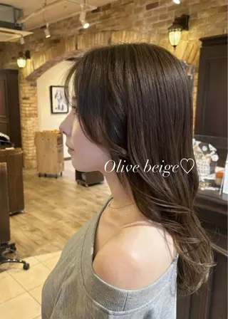 カラー Ly hair / nanoha🤍のヘアスタイル