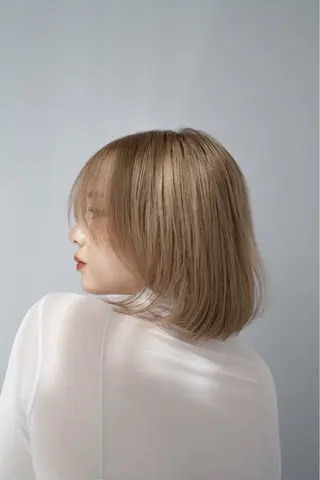 ミディアム カラー COA銀座所属・ブラウンカラー/ グレージュ 村上廉のヘアスタイル