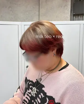 カラー メンズ limitみづき🌙 ブリーチカラーのヘアスタイル