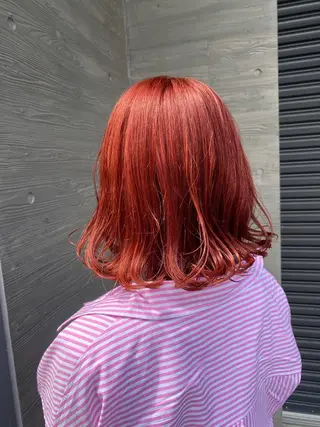 ショート YASU🍎CUT 赤系カラー/ヘアケアのヘアスタイル