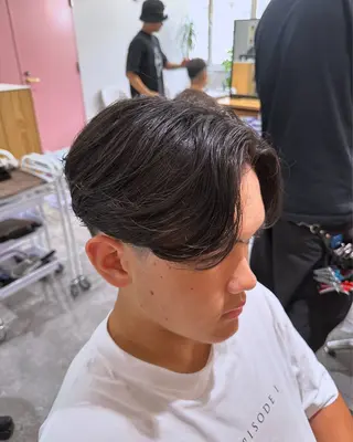 ミディアム パーマ ヘアアレンジ メンズ Mens Salon Gray by NYNY所属・メンズ特化美容師 コーショーのヘアスタイル