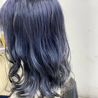 ミディアム カラー カラーサロン ビスカリアのヘアスタイル