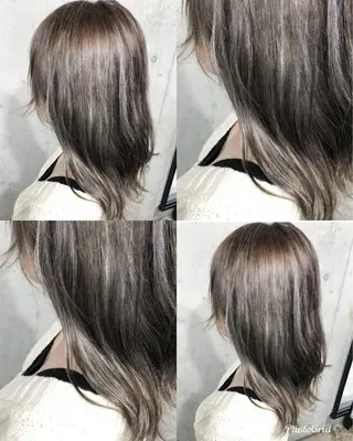 セミロング カラー 北條 優輝のヘアスタイル