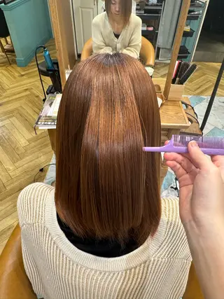 ミディアム 暖色カラー/艶髪/ 池袋/YUKAのヘアスタイル