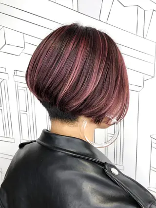 ショート カラー レイヤー⭐️カラー ⭐️平川雅史のヘアスタイル