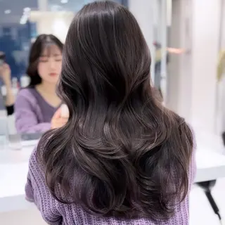 ロング カラー ヘアアレンジ 艶髪/韓国レイヤー 🤍Houtoのヘアスタイル