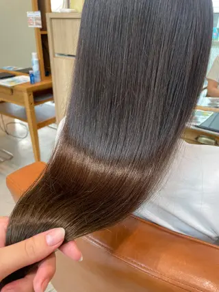 ロング 透明感カラー⭐️🌈 野村玲美のヘアスタイル