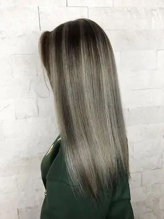 ロング カラー EARTH川越/オー ナー/阿部建のヘアスタイル