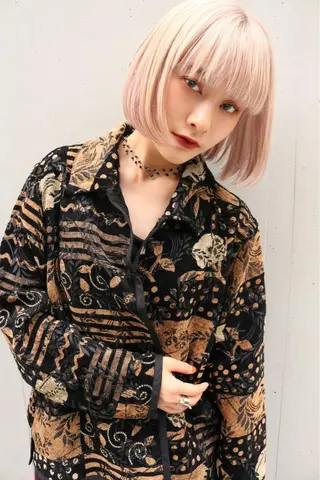 ミディアム カラー 似合わせカラーパーマ 🌿kitin米川のヘアスタイル