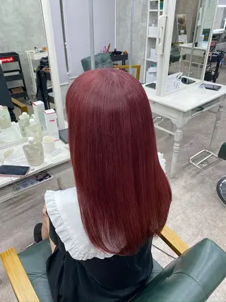 セミロング limitみづき🌙 ブリーチカラーのヘアスタイル