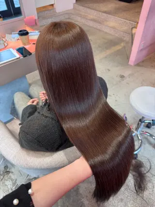 ロング カラー Wixy mimi所属・Miu🐰/栄/艶髪 名古屋/ピンク髪のヘアスタイル