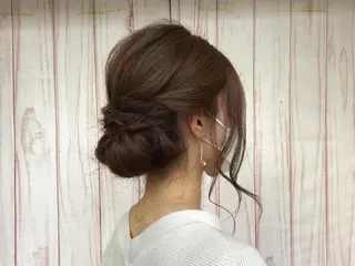 セミロング ヘアアレンジ カラー VOGUE ANNEX所属・Vogue 梶本のヘアスタイル